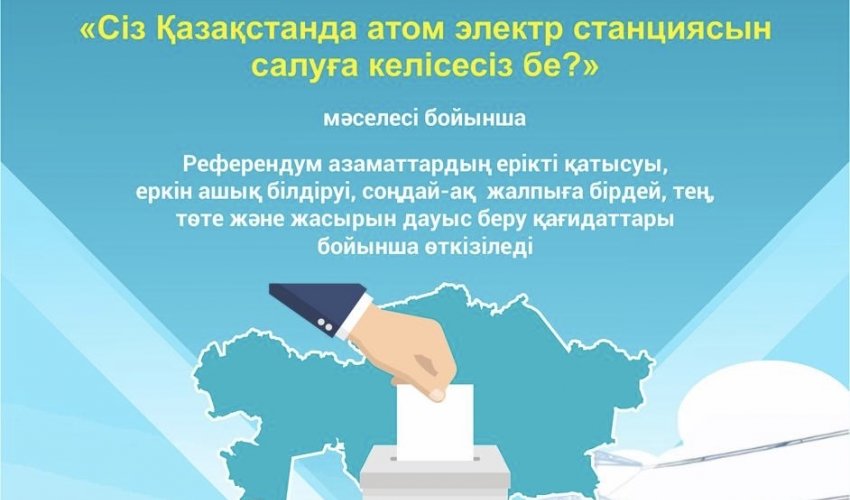 "Сіз Қазақстанда атом электр станциясын салуға келісесіз бе?"