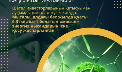 ЭНЕРГИЯ САЛАСЫНДАҒЫ ЖАҢҒЫРУ – ТҰРАҚТЫ ДАМУҒА БАСТАР ЖОЛ