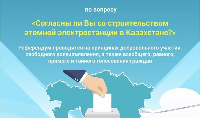 «Согласны ли Вы со строительством атомной электростанции в Казахстане?»