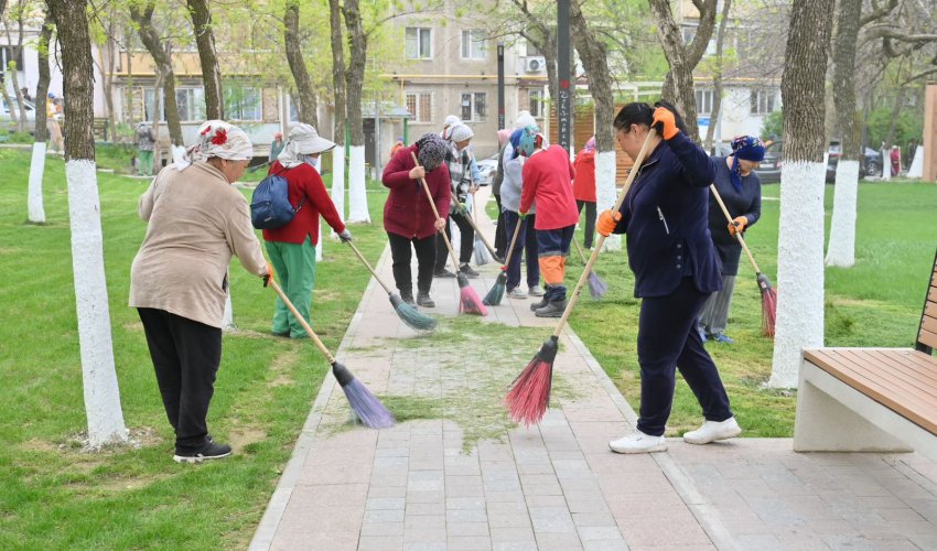 ШЫМКЕНТТЕ  «ТАЗА ҚАЗАҚСТАН» АКЦИЯСЫНА АССАМБЛЕЯ ӨКІЛДЕРІ ДЕ ҚАТЫСТЫ