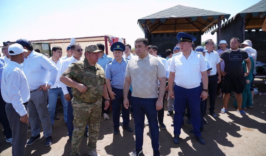 ТУРКЕСТАН: НА ПЛЯЖАХ ШАРДАРЫ УСТАНОВЛЕНЫ СТРОГИЕ ТРЕБОВАНИЯ ПО ЧИСТОТЕ И БЕЗОПАСНОСТИ