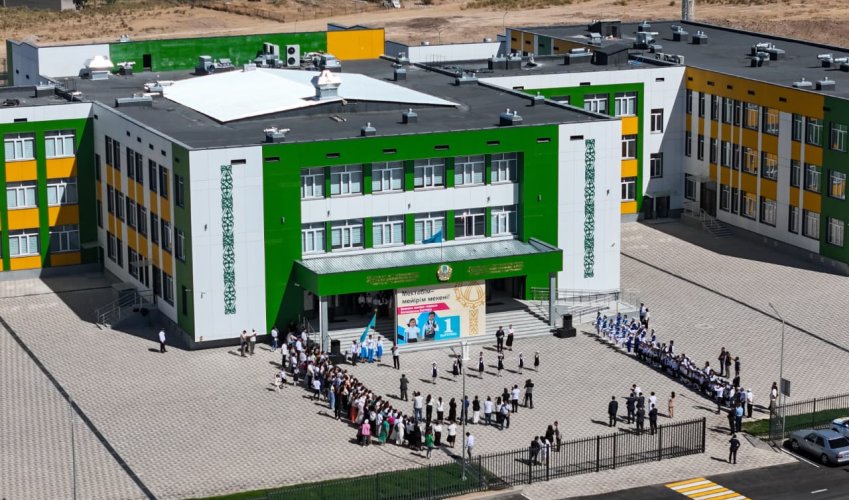 Шымкентте 1500 орындық жаңа «Келешек мектебі» оқушыларды қабылдады