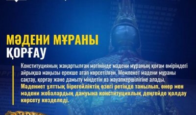 МӘДЕНИ МҰРАНЫ ҚОРҒАУ – ҰЛТТЫҚ ҚҰНДЫЛЫҚТАРДЫ САҚТАУДЫҢ НЕГІЗІ