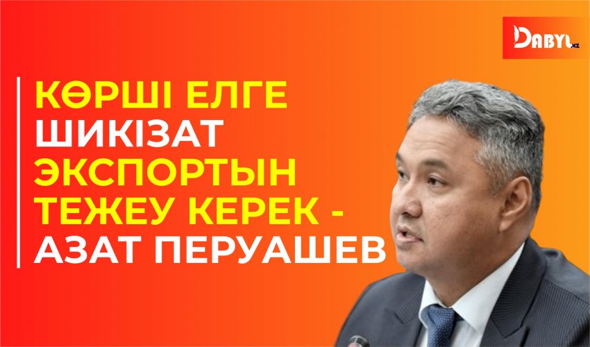 Көрші елге шикізат экспортын тежеу керек - Азат Перуашев