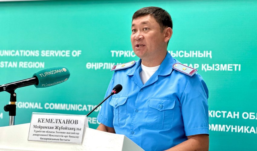 ТҮРКІСТАН ОБЛЫСЫНДА 500-ГЕ ЖУЫҚ ЕЛДІ МЕКЕНДЕ ӨРТКЕ ҚАРСЫ МИНЕРАЛДЫ ЖОЛАҚТАР СЫЗЫЛҒАН