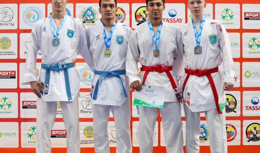 ШЫМКЕНТ ҚҰРАМАСЫ — КАРАТЭДЕН ЕЛ ЧЕМПИОНАТЫНДА ТОП ЖАРДЫ