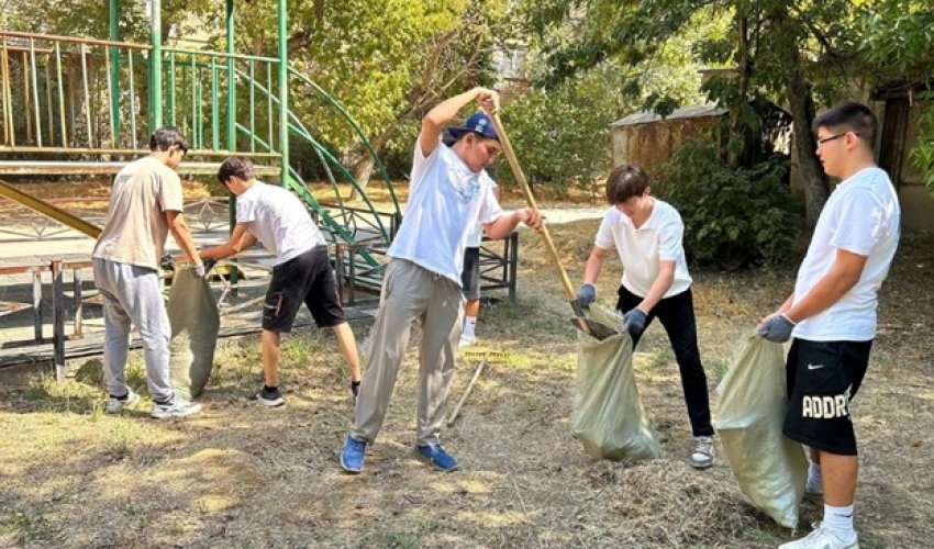 ЖАҢАРҒАН ОРТА – ЖАҒЫМДЫ ӨЗГЕРІСТЕР: ТҰРАН АУДАНЫНДАҒЫ ТАЗАЛЫҚ ЖҰМЫСТАРЫ