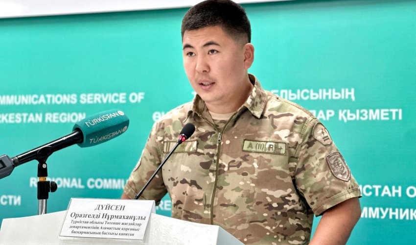 ТҮРКІСТАН ОБЛЫСЫНДА БИЫЛ 16 ЖАҒАЖАЙ ҚЫЗМЕТ КӨРСЕТТІ