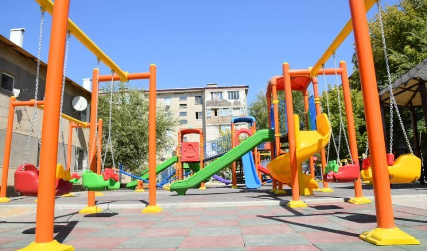 Детские площадки — радость и развитие района Туран
