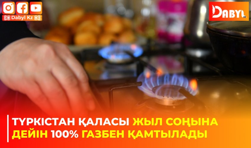 Түркістан қаласы жыл соңына дейін 100% газбен қамтылады