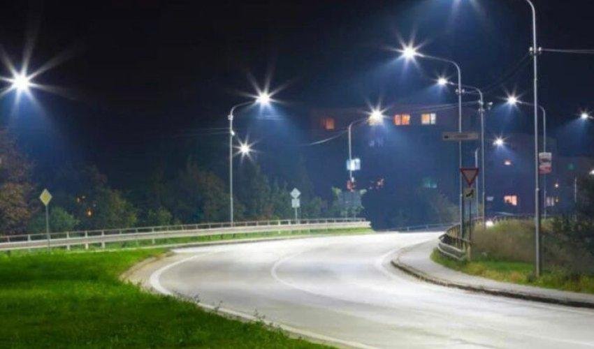 Тұран ауданында көшелерге заманауи жарықтар орнатылды