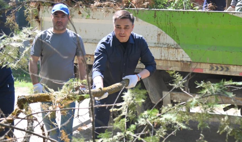 В ШЫМКЕНТЕ ПРОШЛА ЭКОЛОГИЧЕСКАЯ АКЦИЯ В РАМКАХ «ТАЗА ҚАЗАҚСТАН»
