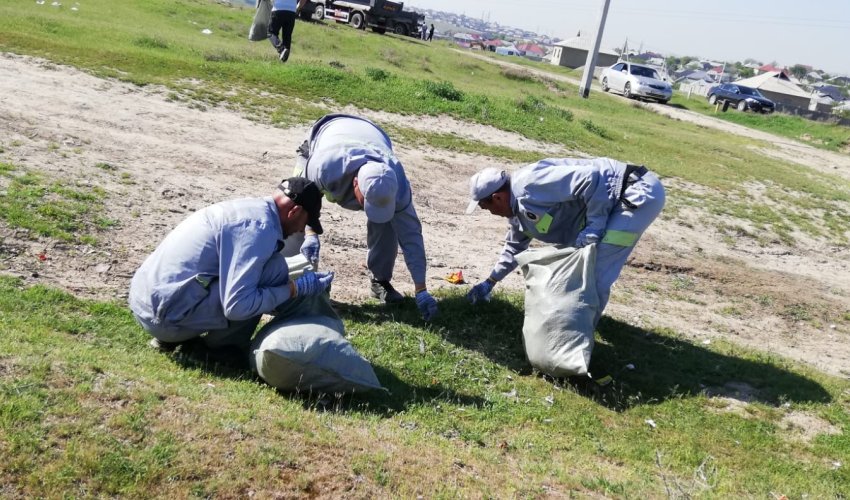 Аль-Фарабийский район принял участие в акции «Таза Казахстан»