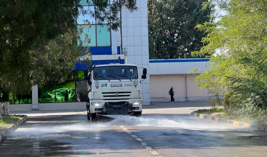 В честь Всемирного дня чистоты привели в порядок территорию в микрорайоне Ынттымак
