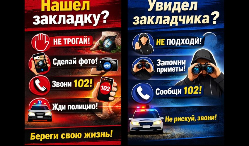 Алгоритм действий при обнаружении «закладок» наркотиков или лиц, осуществляющих их сбыт