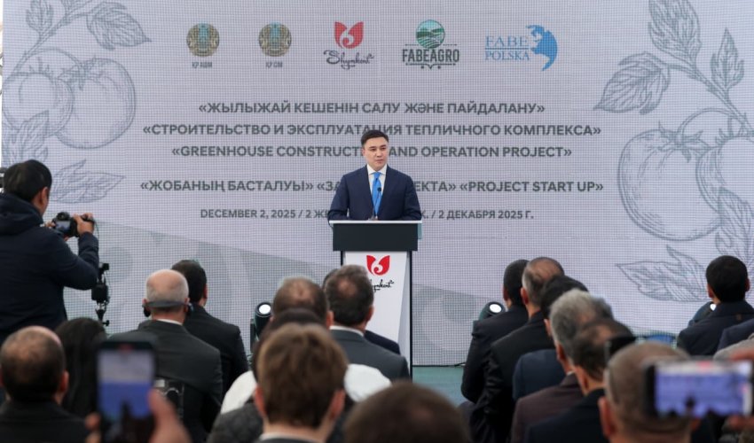 В ШЫМКЕНТЕ НАЧАЛОСЬ СТРОИТЕЛЬСТВО КРУПНОГО ТЕПЛИЧНОГО КОМПЛЕКСА