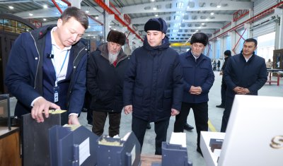 В Шымкенте открыли фабрику нетканых материалов и завод по выпуску металлических дверей