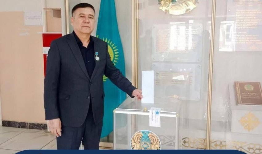 ТУРКЕСТАН: В МАКТААРАЛЕ СВОЙ ВЫБОР СДЕЛАЛ ПРЕДСЕДАТЕЛЬ ОРГАНИЗАЦИИ "ИНВАЛИДОВ И СЛЕПЫХ" ЕРГАЛИ БАЗАРБАЕВ