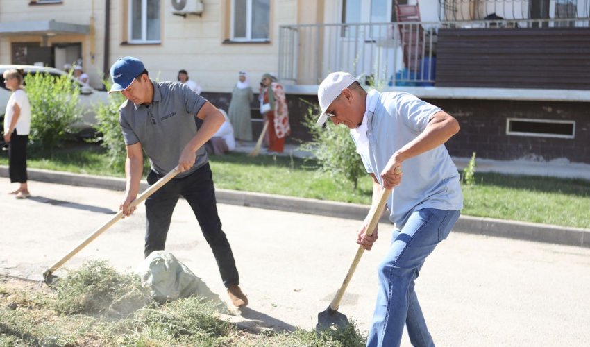 Бүгін Түркістанда “Таза Қазақстан” экологиялық акциясы аясында ауқымды тазалық шарасы өтті