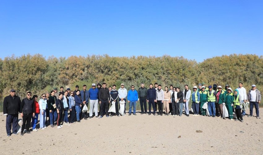 ТҮРКІСТАН: АРЫСТА «ТАЗА ЖАҒАЛАУ» АКЦИЯСЫ АЯСЫНДА АУҚЫМДЫ СЕНБІЛІК ӨТТІ