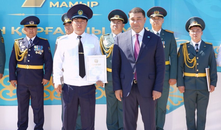 В ТУРКЕСТАНЕ ПРОШЛО ПАТРИОТИЧЕСКОЕ МЕРОПРИЯТИЕ, ПОСВЯЩЕННОЕ ДНЮ ЗАЩИТНИКА ОТЕЧЕСТВА
