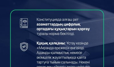 Цифрлық дәуірдегі құқықтық қорғаныс күшейтілді
