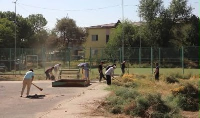 «ТАЗА ҚАЗАҚСТАН»: САРЫАҒАШ АУДАНЫНДА ЭКОАКЦИЯ АЯСЫНДА СЕНБІЛІК ӨТТІ