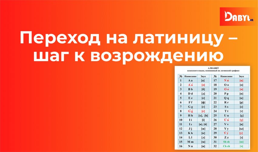 Переход на латиницу – шаг к возрождению