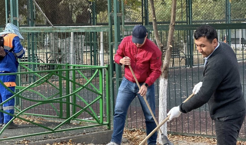 В ТУРАНСКОМ РАЙОНЕ ПРОШЁЛ ОБЩЕГОРОДСКОЙ СУББОТНИК В РАМКАХ АКЦИИ «ТАЗА ҚАЗАҚСТАН»