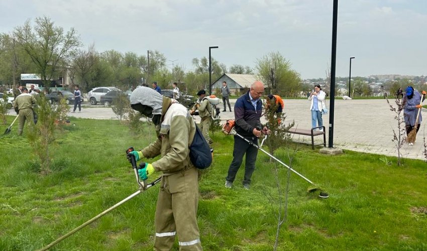 В Шымкенте продолжается Республиканская экологическая акция «Таза Қазақстан»